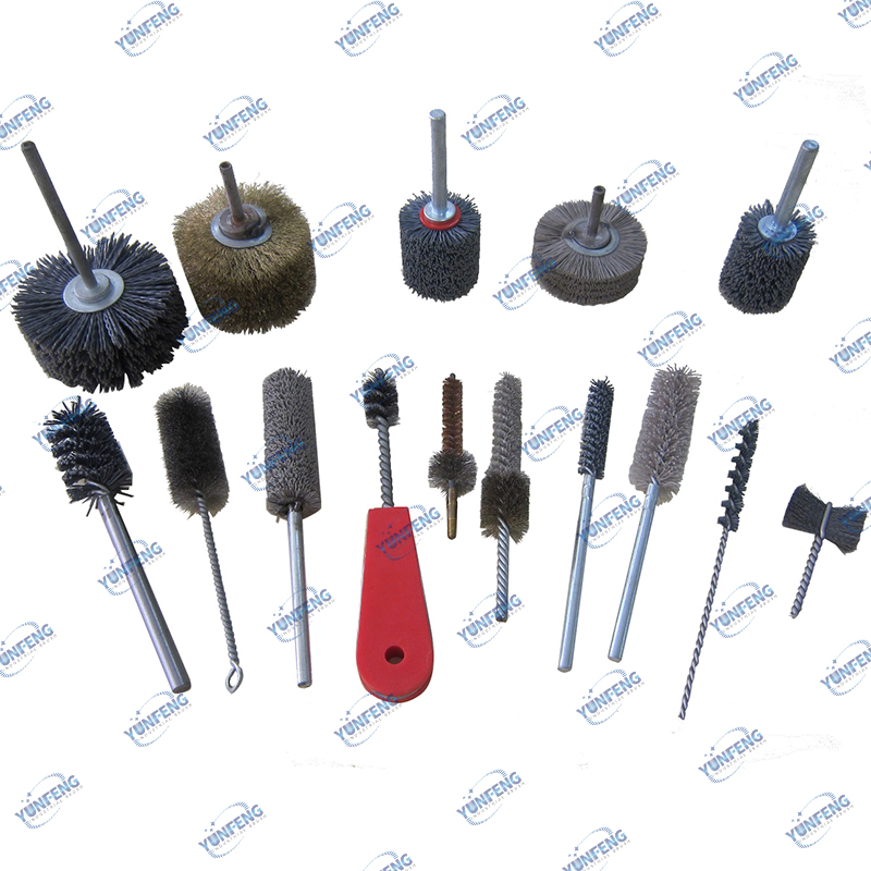 Brushes Píopaí Scuab Tionscail Scuabtha Saincheaptha Scuaba Sreang Titeáilte Scuab Tube Alúmanaigh le haghaidh Uisce Glanadh Snasúcháin Debarring